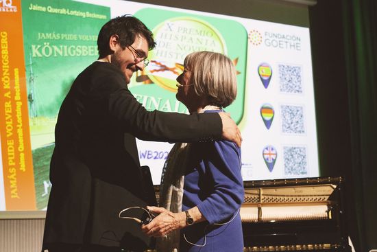Regine Kemmerich-Lortzing y Jonathan Hanke en el Centro Cívico Urgell de Barcelona