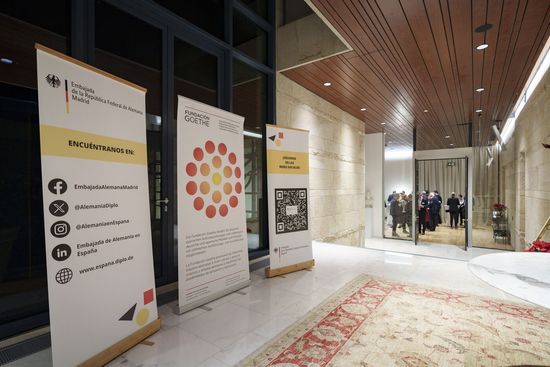 Rollups de la Fundación Goethe y la Embajada de Alemania